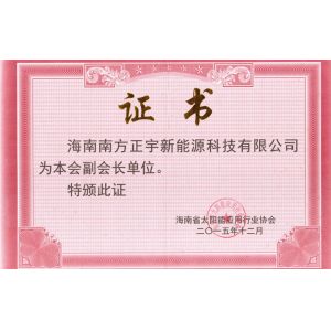 2016年副会长单位证书