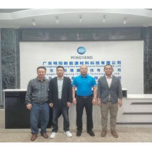 新材料+新能源协同发力，共绘海南零碳发展新蓝图总经理汪正兵同海南省太阳能协会会员单位代表赴广东明阳新能源材料科技有限公司参观交流